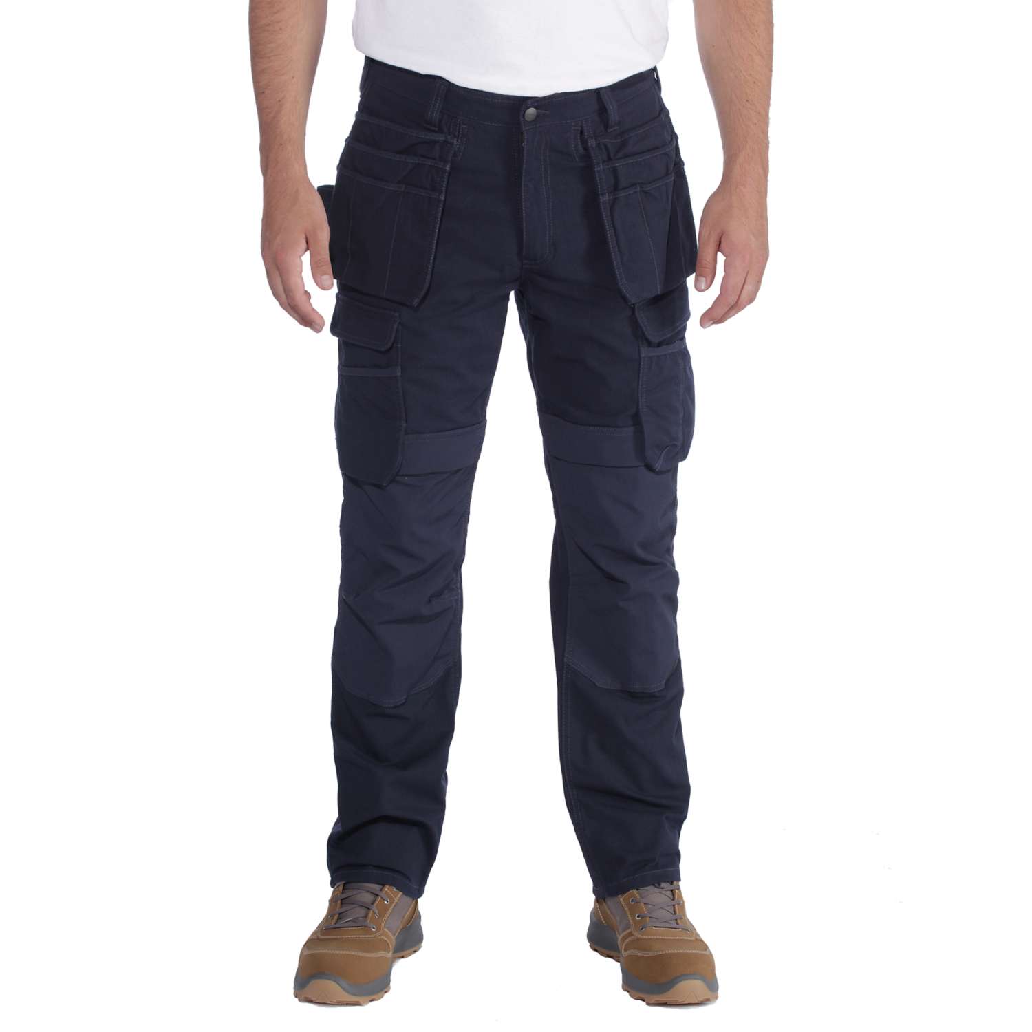 Carhartt 103337 Steel Rugged Flex Relaxed Fit Double-Front Cargo Multi-Pocket Work Pant