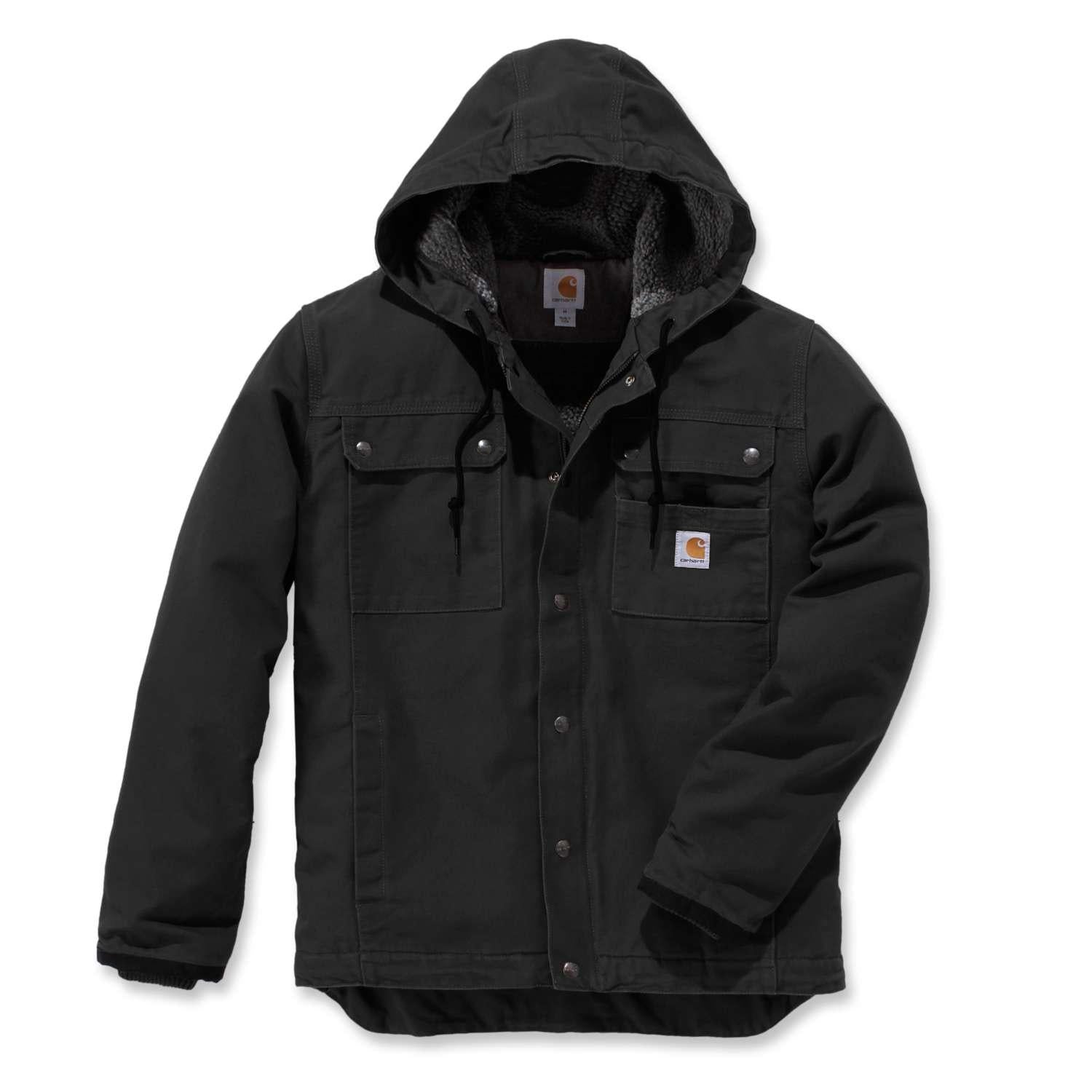 Carhartt 103826 Bartlett Jacket Relaxed Fit Washed Duck Sherpa-Lined Utility Jacket