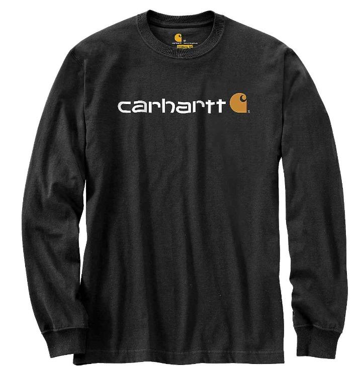 Carhartt 104107 Relaxed Fit Heavyweight Long-Sleeve Logo Graphic T-Shirt