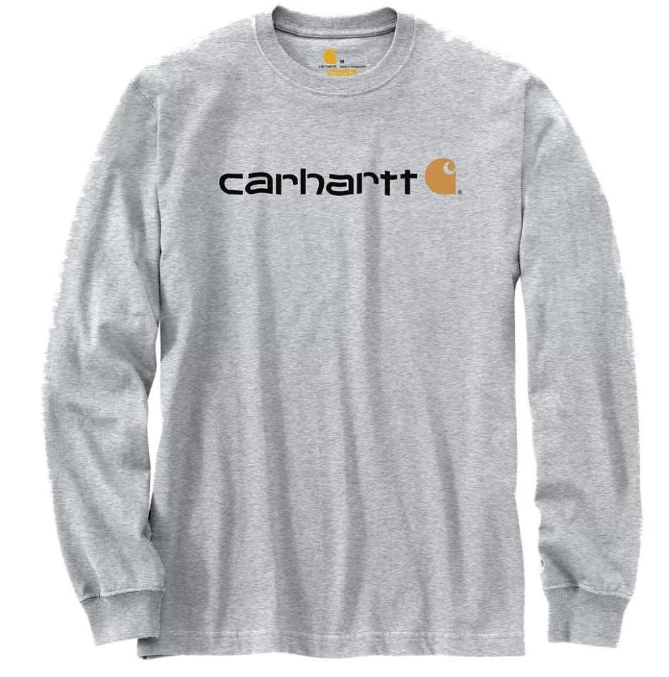 Carhartt 104107 Relaxed Fit Heavyweight Long-Sleeve Logo Graphic T-Shirt