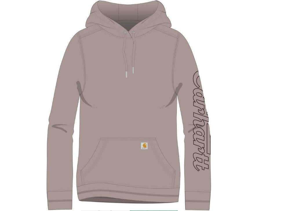 Carhartt 105996 Rain Defender Women's Hooded Work Sweatshirt, Graphic Secondary image