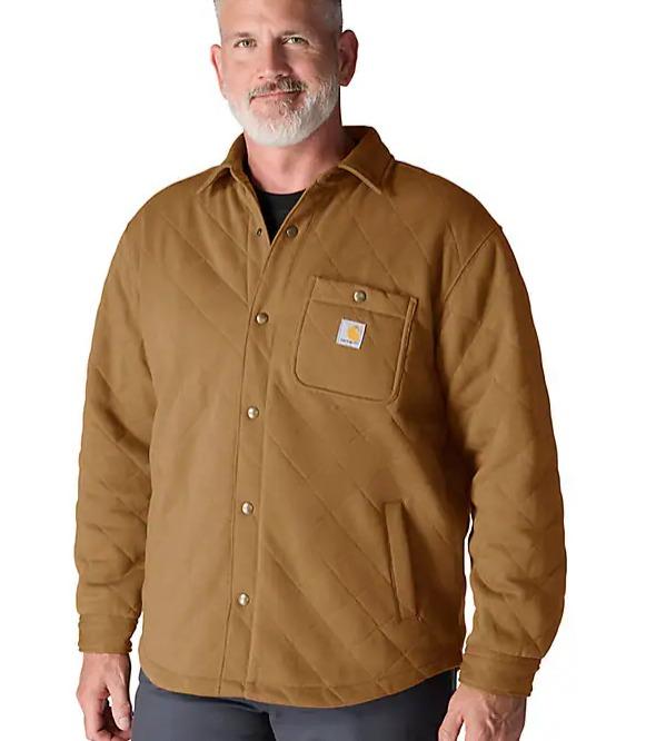Carhartt 107270 Rain Defender Loose Fit Heavyweight Quilted Snap Front Shirt Jac Secondary image