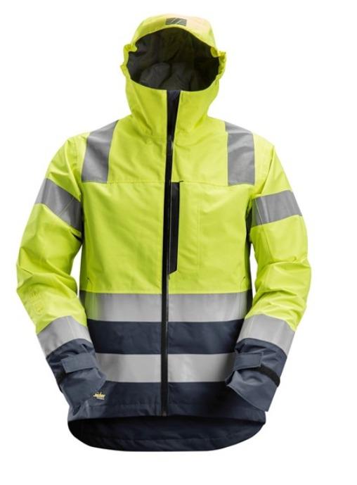 Snickers 1330 AllroundWork, High-Vis Waterproof Shell Jacket Class 3