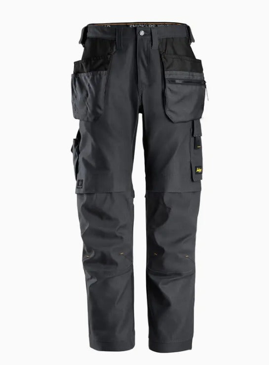 Snickers 6224 AllroundWork Canvas+ Stretch Work Trousers+ Holster Pockets