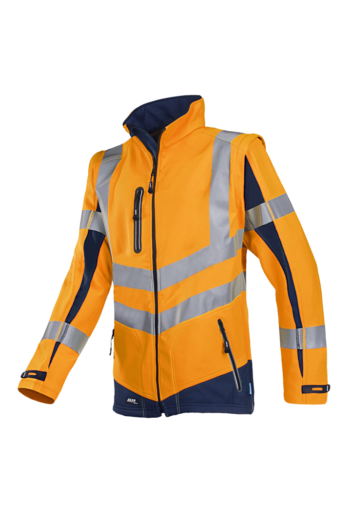 Sioen 724Z42TU2 Malden Hi-vis softshell jacket with detachable sleeves