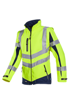 Sioen 724Z42TU2 Malden Hi-vis softshell jacket with detachable sleeves