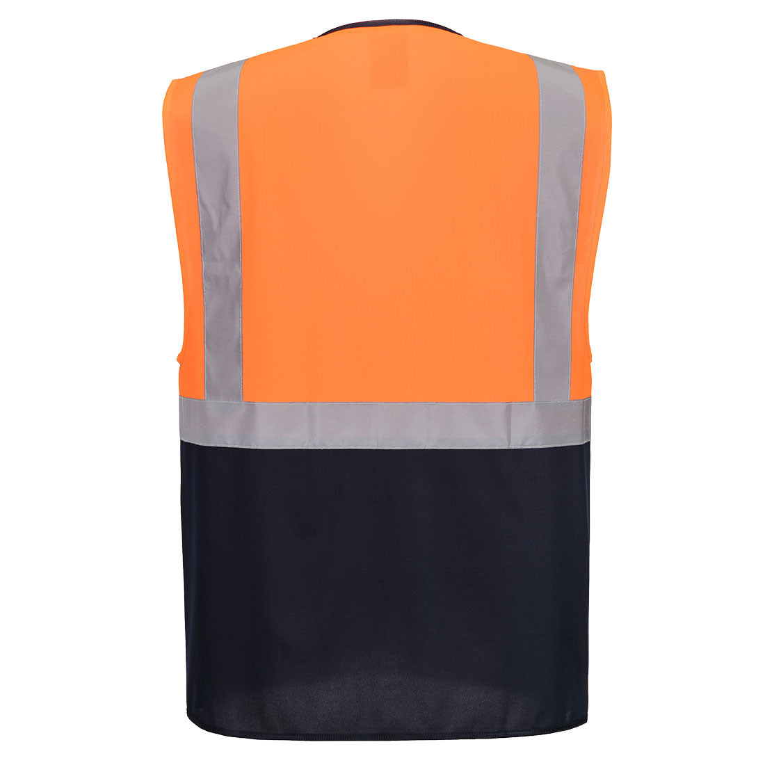 Portwest ES076 Essential Hi-Vis Contrast Executive Vest Orange/Navy Medium Secondary image