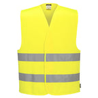 Portwest ES474 Essential Hi-Vis Two Band Vest Yellow Large
