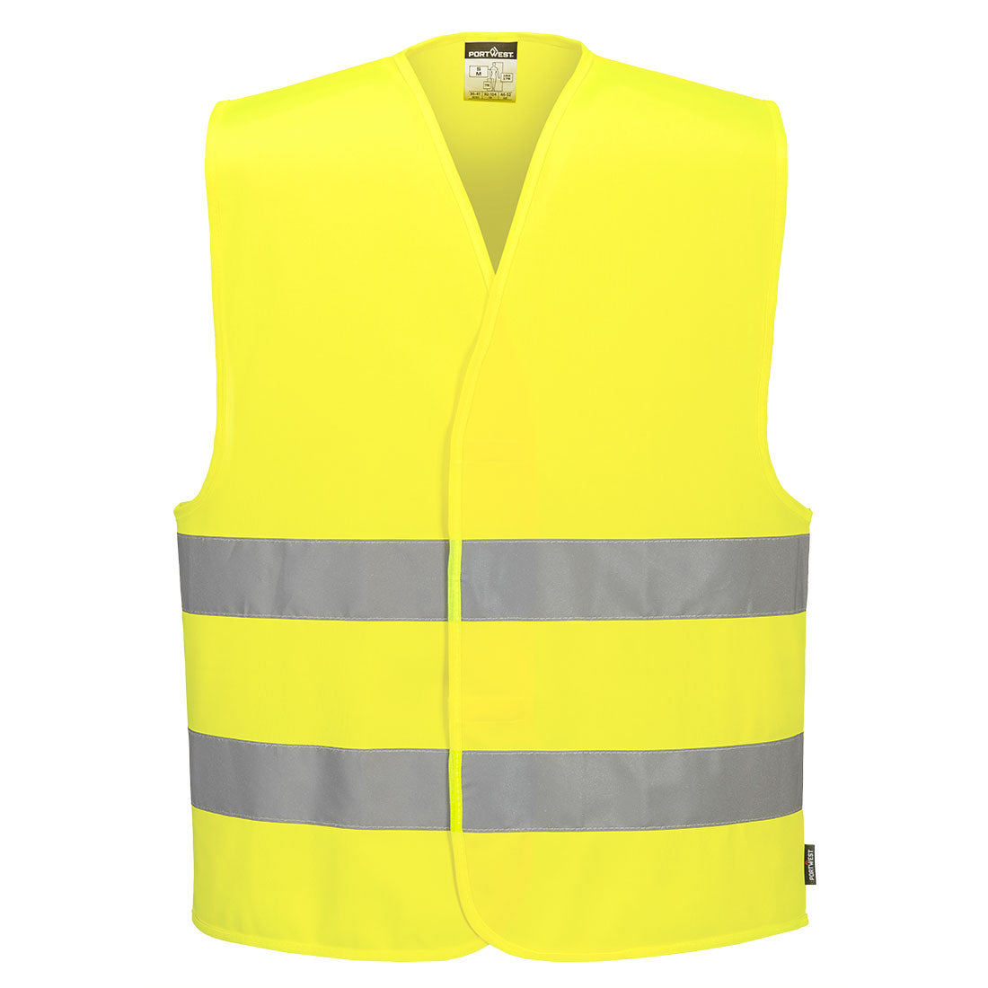 Portwest ES474 Essential Hi-Vis Two Band Vest Yellow Large