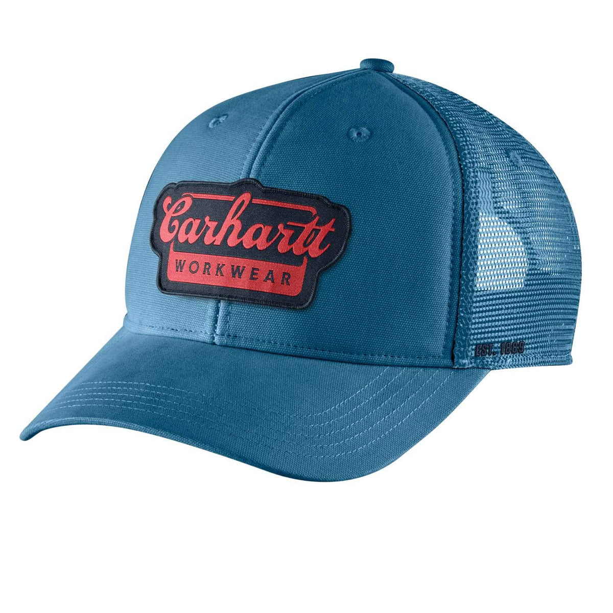Carhartt 106738 Script Patch Cap Dark Tranquil Blue Main image