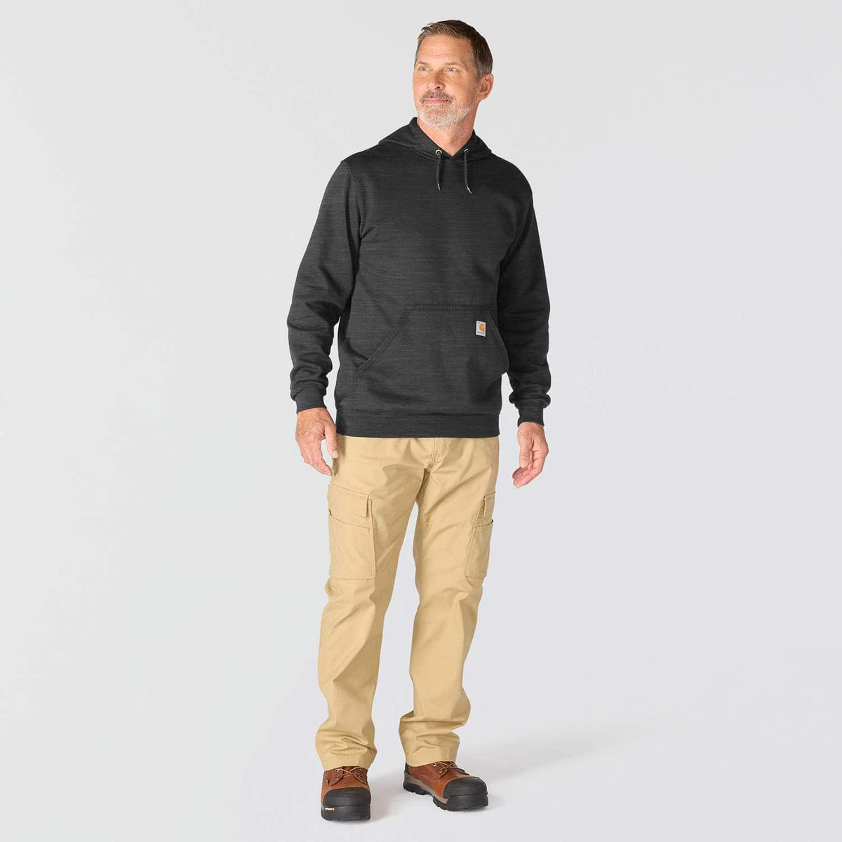 Carhartt K121 Hooded Sweatshirt Carbon Heather