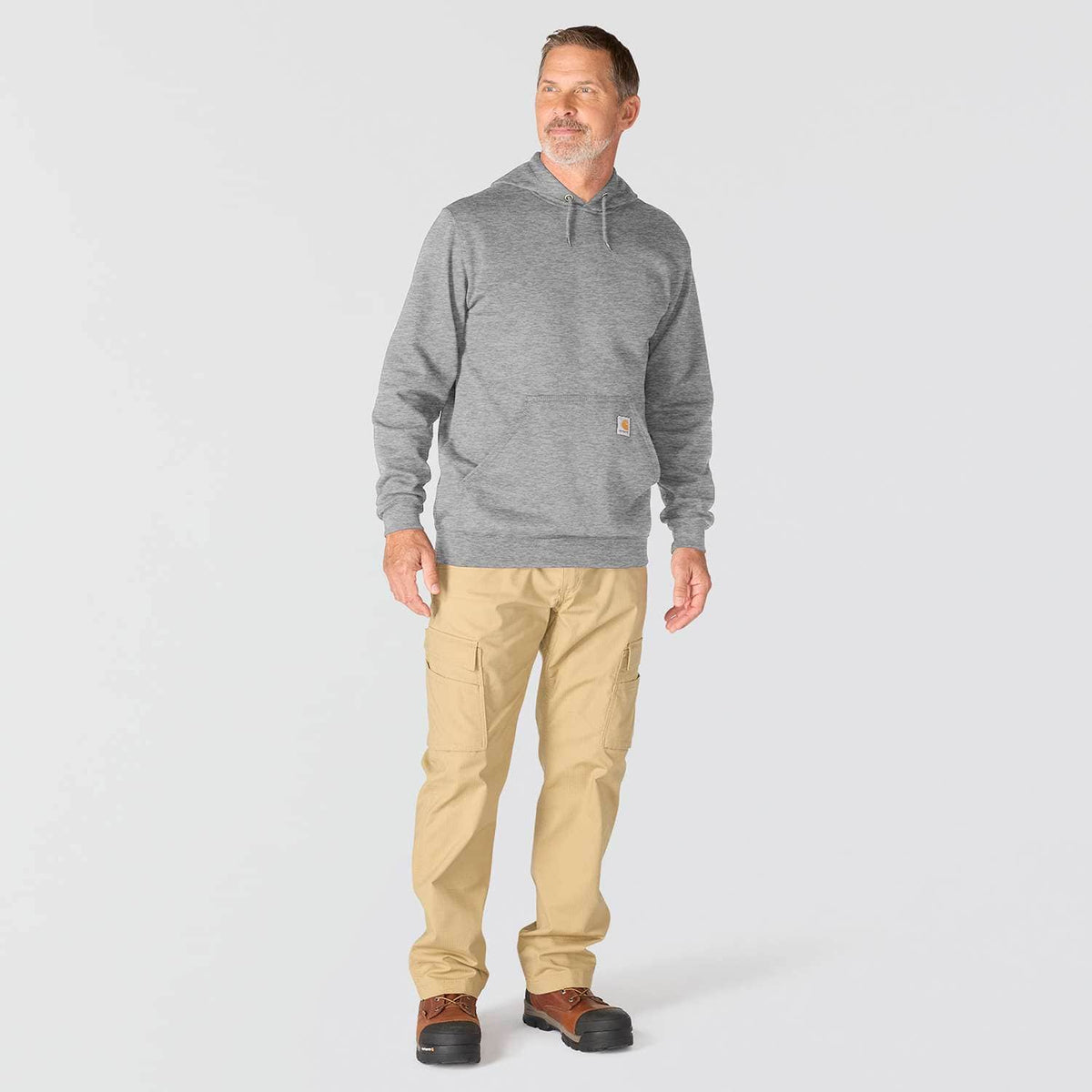 Carhartt K121 Hooded Sweatshirt Heather Gray