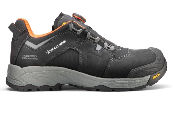 Snickers SolidGear SG80013 BOA S3S SR HRO Vapor 3 Low Safety Shoes Black/Orange