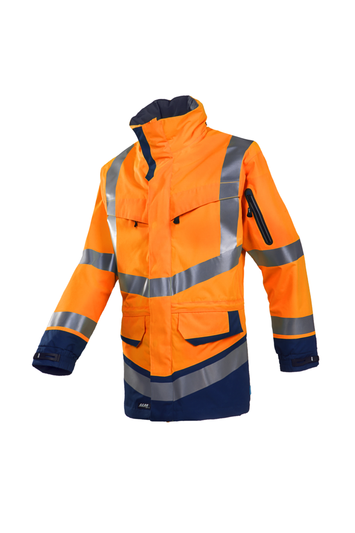 Sioen Windsor Hi-Vis Extreme Weather Rain Jacket Secondary image