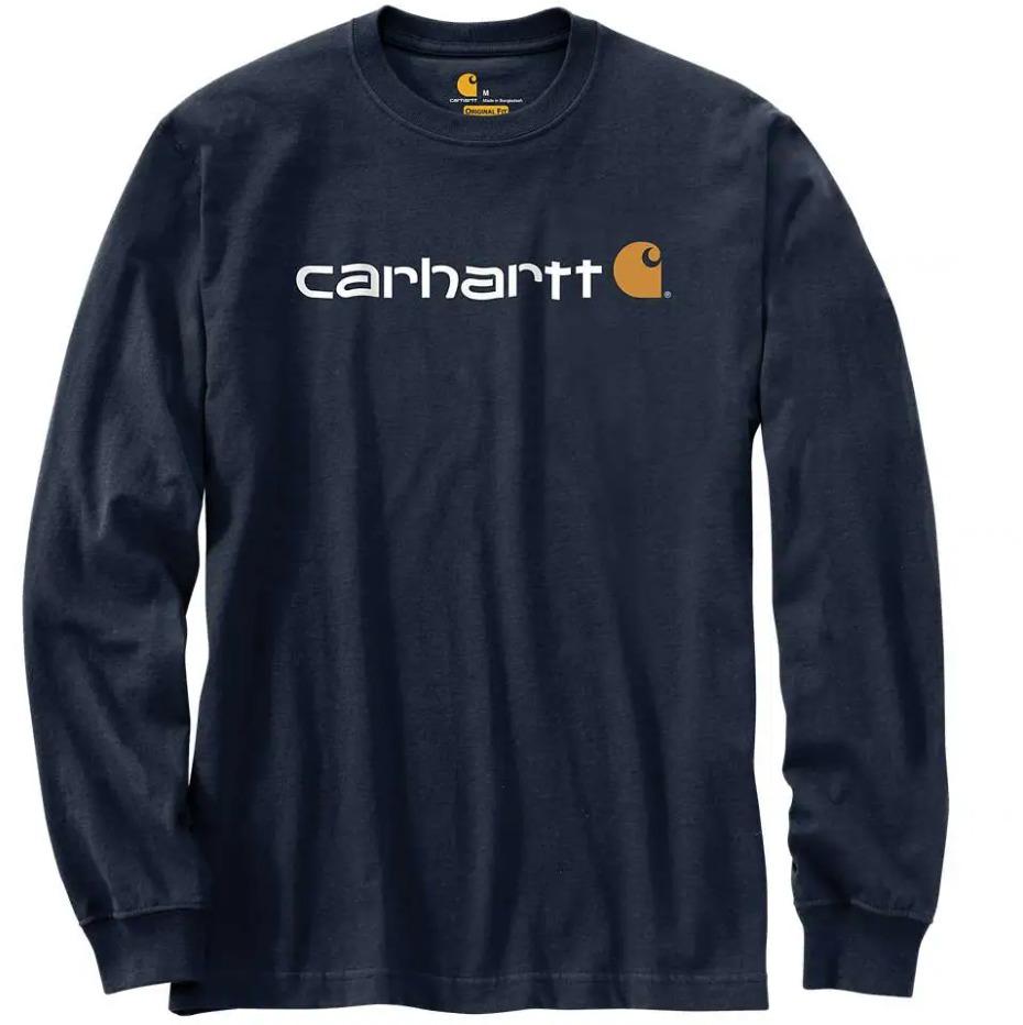 Carhartt 104107 Relaxed Fit Heavyweight Long-Sleeve Logo Graphic T-Shirt