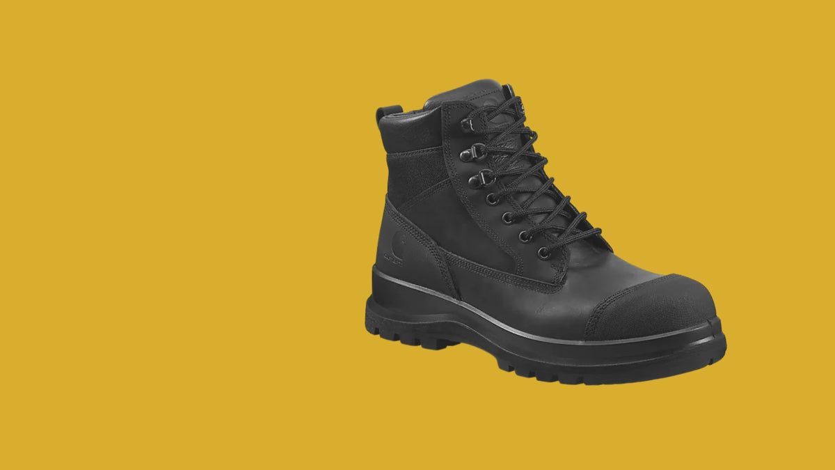 Carhartt F702923 Detroit Safety Boot, S3, Aluminium Toe, Waterproof, Side Zip, Rugged Flex