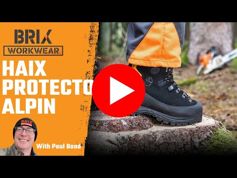 HAIX Protector Alpin Men's Forestry Safety Boot, Gore-Tex Waterproof, Chainsaw Protection