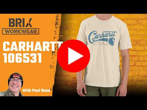 Carhartt 106531 Short-Sleeve Work T-Shirt, Lightweight, Script Graphic