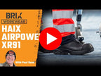 HAIX Airpower XR91 Men's Waterproof Firefighter Safety Boot, CROSSTECH