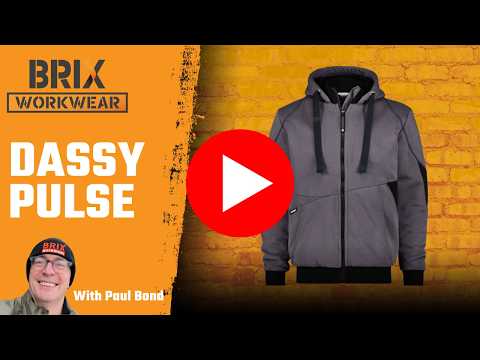 DASSY 300400 Pulse Sweatshirt Jacket, Cordura Reinforced, Two-Tone, Zip