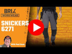 Snickers 6271 AllroundWork Work Trousers with Holster Pockets, CORDURA, Stretch, Kneepad Pockets