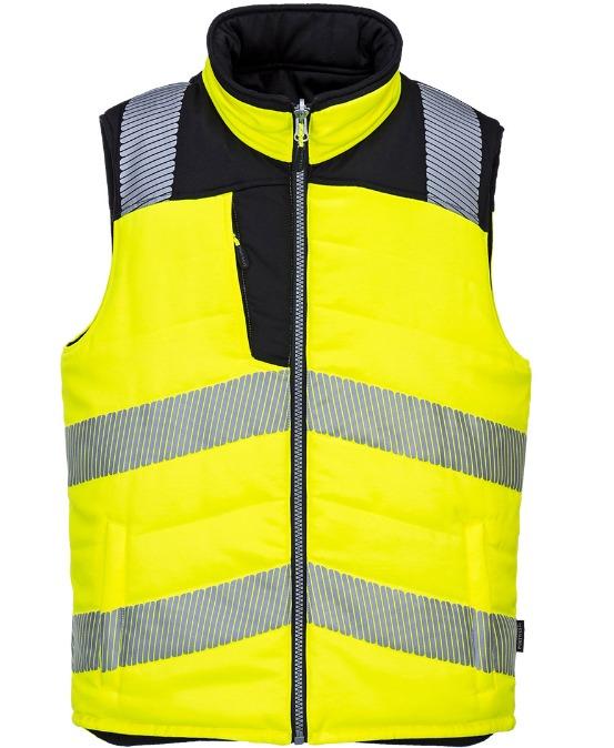 PortWest PW374 PW3 Hi-Vis Reversible Bodywarmer Main image