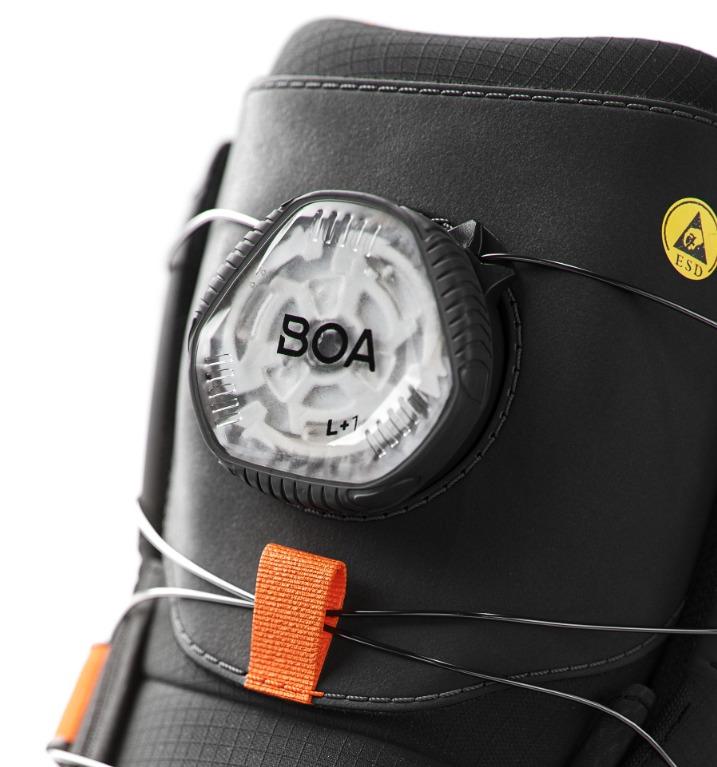 Snickers SolidGear SG80014 BOA S3S SR HRO Vapor 3 Mid Safety Boots Black/Orange