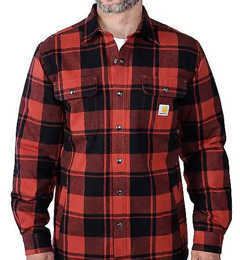 Carhartt 105939 Relaxed Fit Heavyweight Flannel Sherpa-Lined Shirt Jac Secondary image