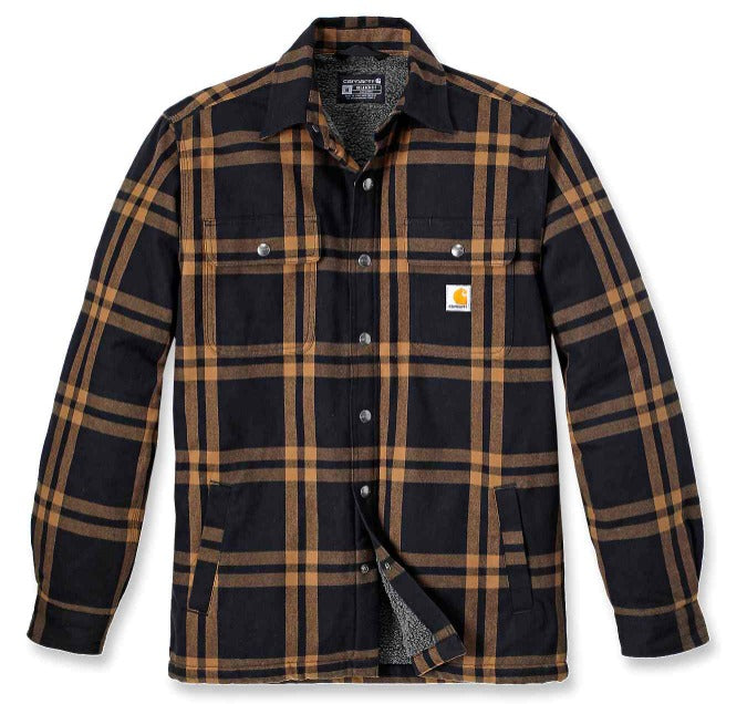 Carhartt 106354 Relaxed Fit Roane Flannel Sherpa-Lined Shirt Jac