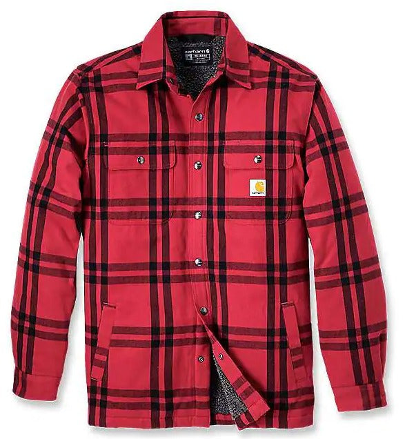 Carhartt 106354 Relaxed Fit Roane Flannel Sherpa-Lined Shirt Jac Secondary image