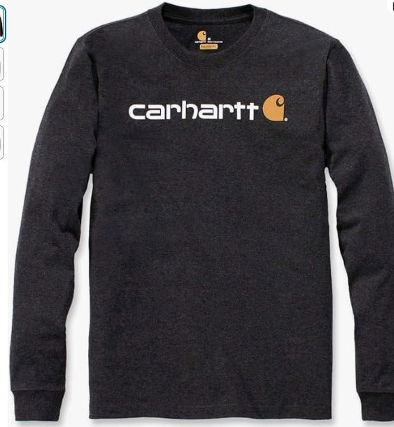Carhartt 104107 Relaxed Fit Heavyweight Long-Sleeve Logo Graphic T-Shirt