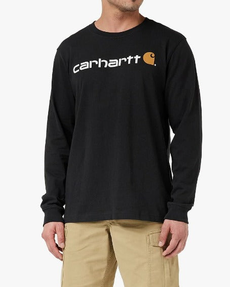 Carhartt 104107 Relaxed Fit Heavyweight Long-Sleeve Logo Graphic T-Shirt Main image