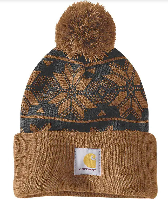 Carhartt 106647 Knit Pom Jacquard Beanie Main image