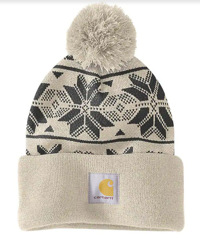 Carhartt 106647 Knit Pom Jacquard Beanie