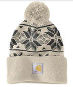 Carhartt 106647 Knit Pom Jacquard Beanie